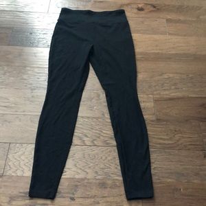 black cotton leggings
